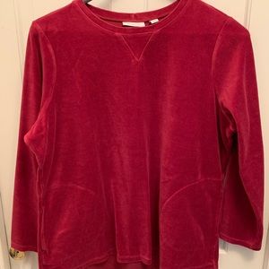 Denim&Co velour tunic